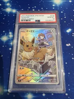 Eevee CHR 210/184 S8b VMAX Climax Pokemon Card Japanese PSA 10 - Image 1
