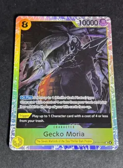 Gecko Moria OP14-104 SR English The Azure Sea's Seven - One Piece Card - NM - Image 1