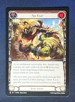 FAB HVY016 No Fear Brute Instant Majestic Flesh and Blood TCG - Image 1
