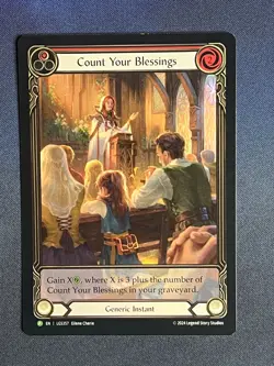 FAB LGS357 Count Your Blessings FOIL Promo Generic Instant Flesh & Blood TCG - Image 1