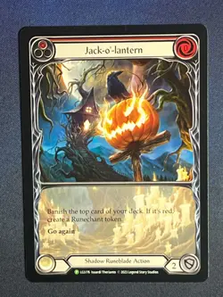 FAB LGS176 Jack-o-Lantern Promo Shadow Runeblade Action Flesh & Blood TCG - Image 1