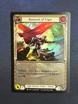 FAB LGS179 Banneret of Vigor FOIL Promo Light Warrior Action Flesh & Blood - Image 1