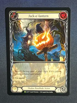 FAB LGS177 Jack-o-Lantern Promo Shadow Runeblade Action Flesh & Blood TCG - Image 1