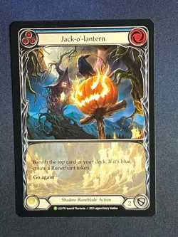 FAB LGS178 Jack-o-Lantern Promo Shadow Runeblade Action Flesh & Blood TCG - Image 1
