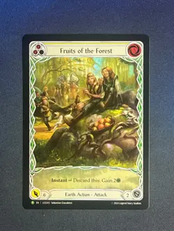 FAB LGS343 Fruits of the Forest Yellow FOIL Promo Earth Action Flesh & Blood - Image 1