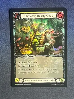 FAB LGS402 Chowder, Hearty Cook FOIL Promo Pirate Necromancer Flesh & Blood TCG - Image 1