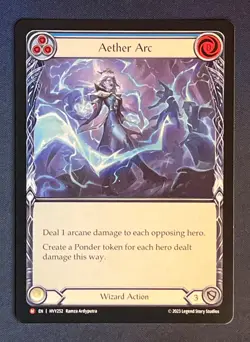 FAB HVY252 Aether Arc Wizard Action Majestic Flesh and Blood TCG - Image 1