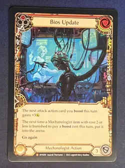 FAB DYN091 Bios Update Mechanologist Action FOIL Majestic Flesh and Blood TCG - Image 1