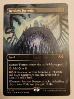 Restless Fortress (Borderless) Wilds of Eldraine Regular - Image 1