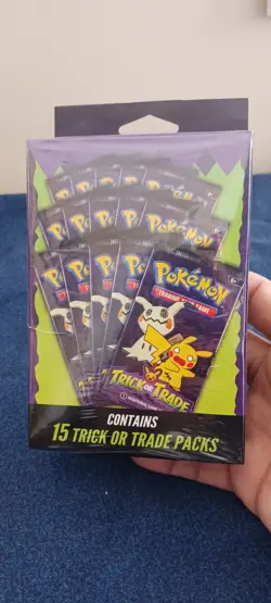 2025 Pokemon TCG TRICK OR TRADE BOOSTER BUNDLE New Sealed Halloween 15 Packs - Image 1