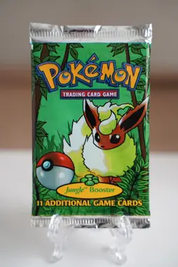 21.00g - Pokemon 1999 Jungle Unlimited Booster Pack Flareon Vintage WOTC ~READ~ - Image 2