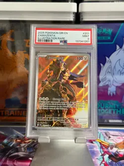 PSA 9 - Zamazenta #201 - 2025 POKEMON Destined Rivals - Image 1