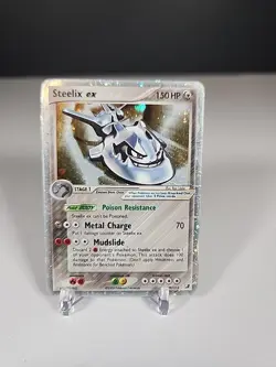 Pokemon TCG Steelix EX 109/115 Unseen Forces Holo Card - Image 1