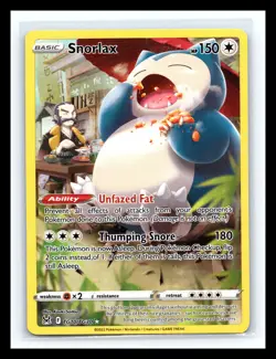 💥 Pokemon Sword & Shield Lost Origin Snorlax Trainer Gallery Holo # TG10/TG30 - Image 1