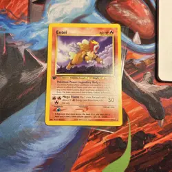 Pokemon TCG Entei Neo Revelation 17/64 Regular 1st Edition Rare 2000 - Image 1