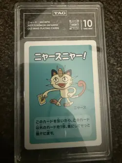 TAG 10 Gem Mint 2019 Pokemon Japanese Old Maid Cards Gengar Meowth Squirtle - Image 5