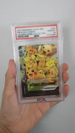 Pokemon TCG PIKACHU V UNION PROMO CELEBRATIONS COLLECTION #141 GEM MINT PSA 10 - Image 3