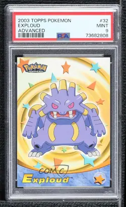 Exploud Topps Pokemon Advanced PSA 9 MINT 2003 - Image 1