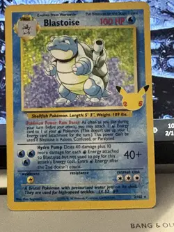 2021 Pokemon Celebrations Blastoise Holo Classic Collection Base Set #2/102 - Image 1