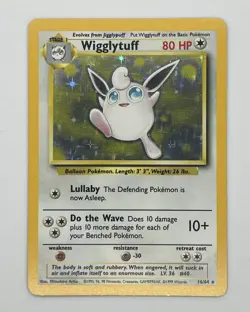 Pokemon TCG Wigglytuff Jungle 16/64 Holo Rare Balloon Card Stock 1999 - Image 1