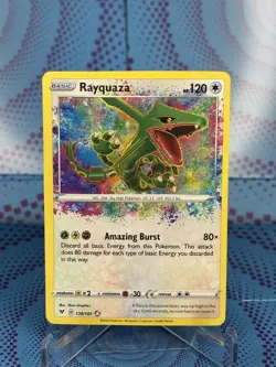 Rayquaza 138/185 Amazing Rare Holo Textured Pokemon Vivid Voltage 2020 NM 🔥🔥🔥 - Image 1