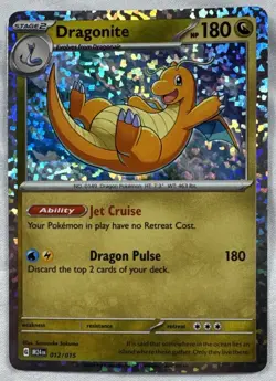 Dragonite Confetti Holo Pokemon McDonald's Collection Match Battle 2024 M24 #012 - Image 1