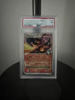 2009 Pokemon Platinum Charizard G Lv. X Supreme Victors-Holo PSA NM 7 - Image 1