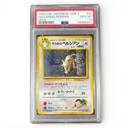 1999 Pokemon Japanese Gym Giovanni’s Persian Holo PSA 10 🐱 - Image 1