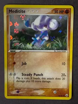 Meditite Hidden Legends - Pokemon TCG 66/101 - Basic Holo - Image 1