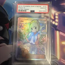 Pokemon 2018 Lillie 151/156 Full Art Sun & Moon Ultra Prism PSA 10 GEM MINT - Image 2