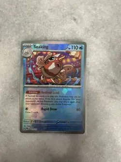 Pokemon Prismatic Evolutions Seaking (Poke Ball Pattern) 021/131 Holo NM - Image 1