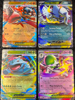POKEMON MEGA LUCARIO EX-ABSOL EX-VENUSAUR EX-GARDEVOIR EX (SET OF 4) - Image 1