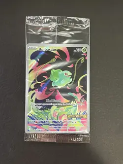 Pokemon TCG Mega Evolution 133/132 Bulbasaur Stamped SEALED Promo Card - Image 1