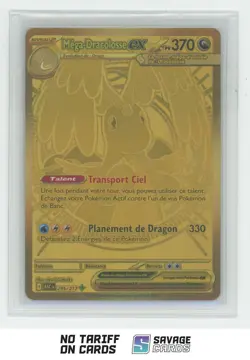 2026 Pokemon Ascended Heroes Gold French Hyper Rare Mega Dragonite ex #295/217 - Image 1