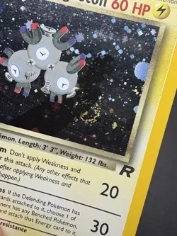Dark Magneton 11/82 Pokemon Team Rocket Holo Rare - SWIRL - Image 2