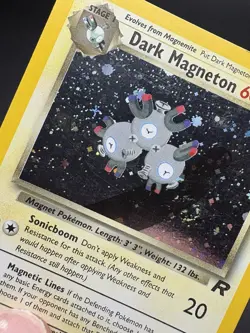 Dark Magneton 11/82 Pokemon Team Rocket Holo Rare - SWIRL - Image 3