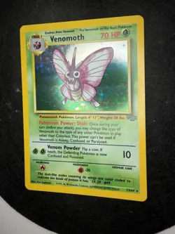 Pokemon TCG Venomoth Holo Rare 13/64 Jungle LP+ - Image 3