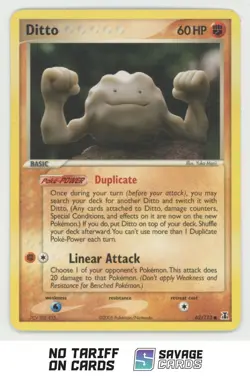 2005 Pokemon EX Delta Species Ditto (Geodude) #62/113 - Image 1