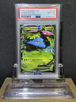 2014 POKEMON XY BLACK STAR PROMO VENASAUR EX XY28 PSA 8 NM-MT - Image 4