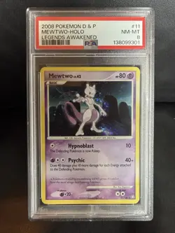 2008 Pokemon D&P Legends Awakened Mewtwo 11/146 PSA 8 Near Mint - Mint - Image 1