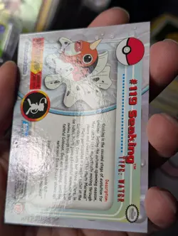 Seaking #119 2000 Topps Pokemon TV Animation Series Blue Logo LP - Image 4