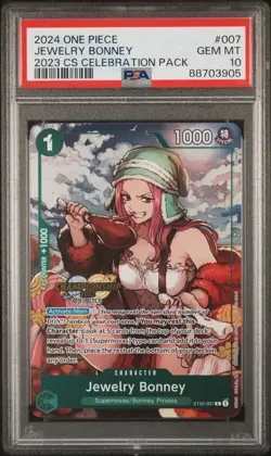 One Piece Jewelry Bonney CS Championship Celebration English ST02-007 PSA 10 - Image 1