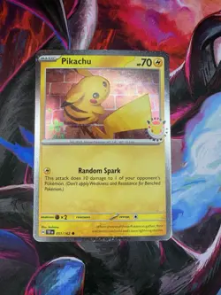 💫Swirl🌀Pikachu Cosmos Holo Promo Card + Coin (Pokemon Day 2026) - Image 2