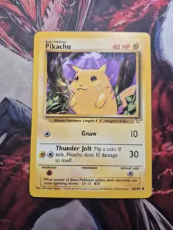 Pikachu E3 Stamped 58/102 Base Set Yellow Cheeks Pokemon Card 1999 MP HP - Image 1