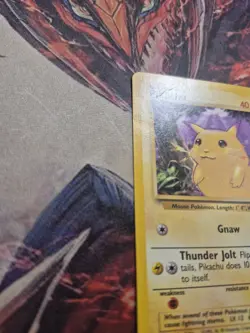 Pikachu E3 Stamped 58/102 Base Set Yellow Cheeks Pokemon Card 1999 MP HP - Image 3