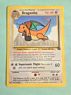 Pokemon TCG Dragonite #5 Black Star Promo WB the First Movie Stamped Card - Image 1