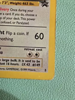 Pokemon TCG Dragonite #5 Black Star Promo WB the First Movie Stamped Card - Image 3