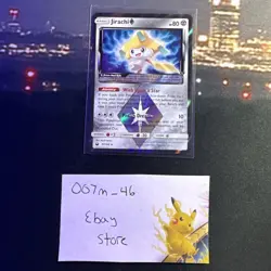 Pokemon TCG SM Celestial Storm Jirachi Prism Star Holo Card 97/168 NEW PACKFRESH - Image 1