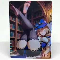 Genshin Impact Lisa Goddess Anime Waifu ACG Foil Card - Image 1