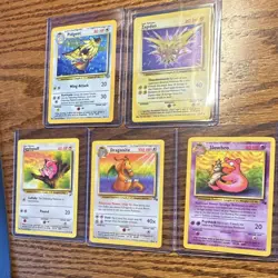 Pokemon TCG Lot 5 Cards 1999 WOTC Cards - 2 Holos Included - Image 1